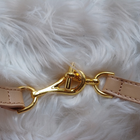 Gold Hook Belt Nude Leather - Picture 6 of 9
